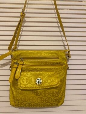 Gianni Bernini Bright Yellow Crossbody Bag